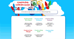 Desktop Screenshot of creativekidsdaycarecenter.com